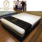 Natural latex visco gel memory foam fold compress colour box mattress