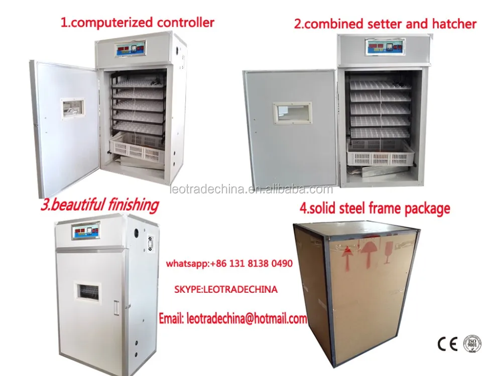 best price & quality automatic 528 chicken eggs incubator in Tanzania