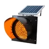 china wholesale traffic solar signal light/blinking warning light