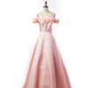 New design flower pink color for girls dress prom dresses