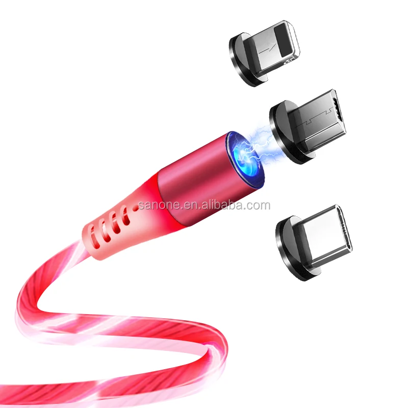 Magnetic 3in1 Aluminum Alloy 1m Android Mobile Phone Micro Usb Charging Cable for Huawei - ANKUX.COM
