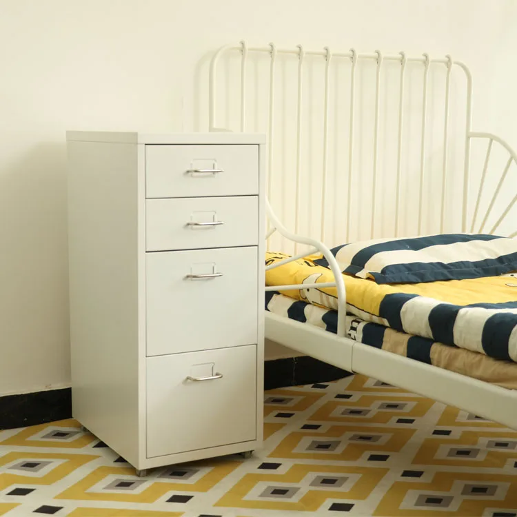 Metal Movable Storage Pedestal Helmer Drawer Unit On Casters Buy