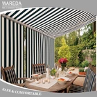 Outdoor Semi-Cassette Motorized Aluminum Sun Shade Retractable Awning