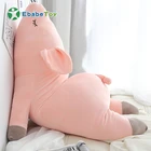 Soft Pink Sleeping Pig Plush Toy Stuffed Cute Animal Pig Lovely Cushion for Kids Appease Toy Baby's Room Decoration