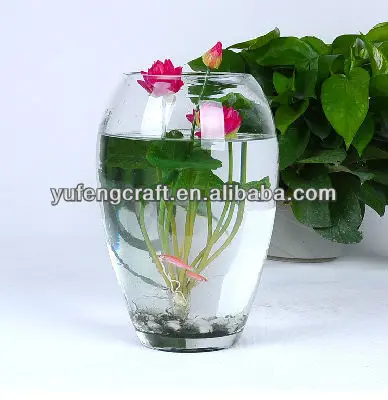 Suspendus grand martini vase en verre