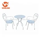 cheap powder coated folding chair metal children outdoor and indoor chair table set