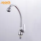 jooka good chrome swan neck kitchen faucet