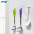 Strong adhesive wall mounted plastic hook for bathroom and kitchen