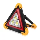 Power Bank Floodlight Car Maintenance Warning Lamp Cob Led Triangle Work Light