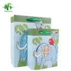 Cute design baby gifts use ivory paper printed cute mini paper bag
