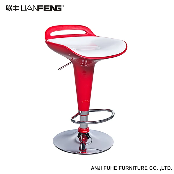 Salon Hairdressing Red Green Bar Stool Hair Salon Bar Stool Metal Base