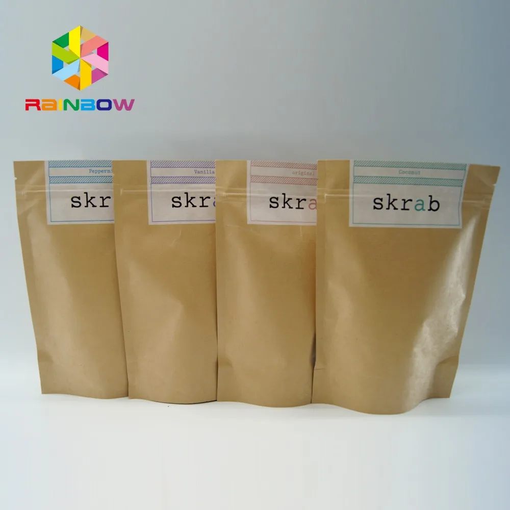 Customize Design Print Waterproof Kraft Paper Bag /ecofriendly