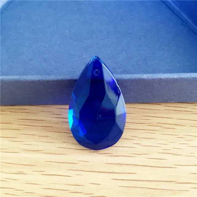 38mm 100pcs Dark Blue Art Glass Chandelier Pendant Lamp 38mm 100pcs Dark Blue Art Glass Chandelier Pendant Lamp Hanging Crystal Water Drop Beads Lighting Pendants Diy Home Decoration Aliexpress