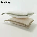 Factory Price Super Absorbent Bamboo Fiber Kitchen Dish Dish Scrubber Cleaning Sponge for Dishwashing