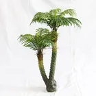 Factory direct sale home decorative artificial palm trees plastic trunk