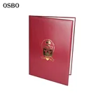 Factory Certificate Folder Leather Diploma Cover With Custom Logo