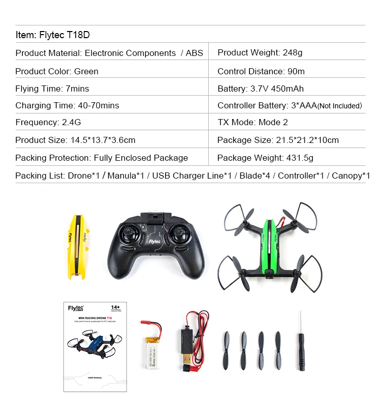 15. T18D_Green_Racing_Drone_with_Altitude_Hold_WIFI_FPV_RC_Drone