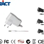 white case 12v 1a power adapter/wall plug charger/power supply