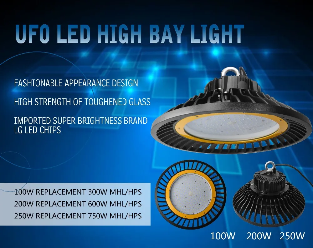 100ワットぶら下げ固定led高湾ライトでicドライバ仕入れ・メーカー・工場