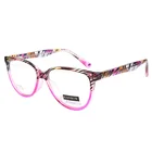 2018 New Designed Reading Glasses For Girls Plastic Eyeglasses Trendy Lamination Color Spectacle Frames China