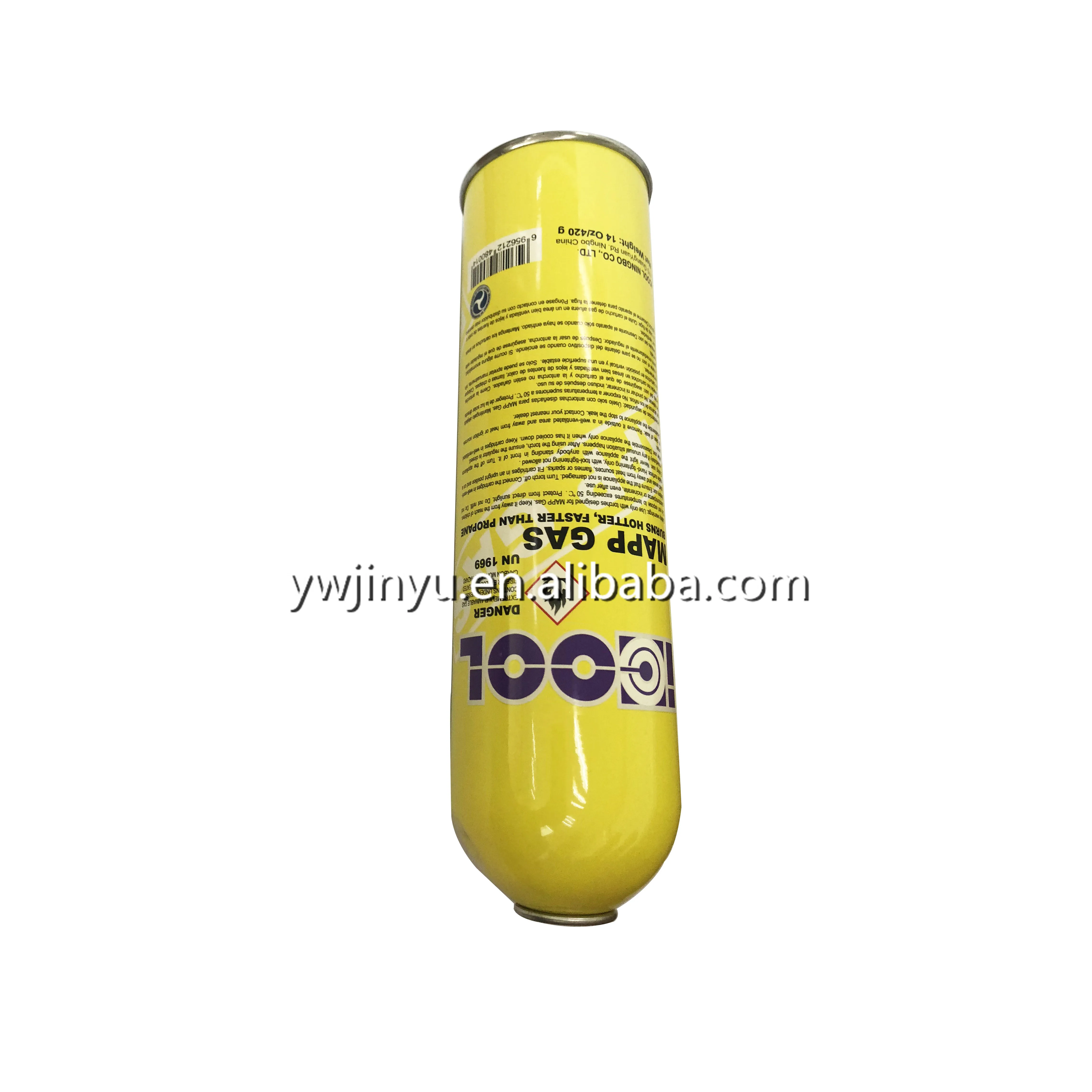 high pressure MAPP GAS refrigerant cans for packaging r600a