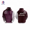Free design high quality custom embroidered jacket hoodie