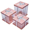 /product-detail/food-grade-custom-transparent-pet-plastic-clear-decorative-wedding-square-cake-box-with-logo-60833954590.html