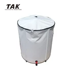 66 Gallon Collapsible Rain Water Barrel Collector Storage Spout Container Tank