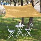 3 Years Guarantee HDPE Sand Color 3.6*3.6M Sun Shade Sail in stock