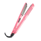 New Titanium Hair Straightener 3 In 1 Hair Crimper LED Display Flat Iron