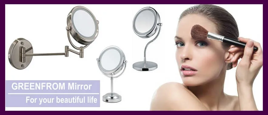 Hot selling chrome side mirror table swivel framed dresser mirror