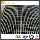 Hot dip galvanized serrated flat bar steel grating with twisted square rod for stairs and treads