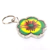 Fashion Personalized football Crown Four Leaf Clover Shaped zinc-alloy PVC Keychain