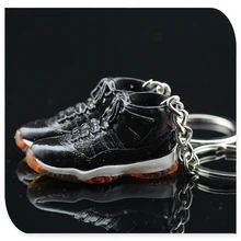 Jordan XI AJ11 Retro BRED Hi Gamma Blue Sneakers Shoes 3D Keychain Figure