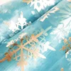 Frozen Snow Queen Elsa Snowflake Print Organza Fabric
