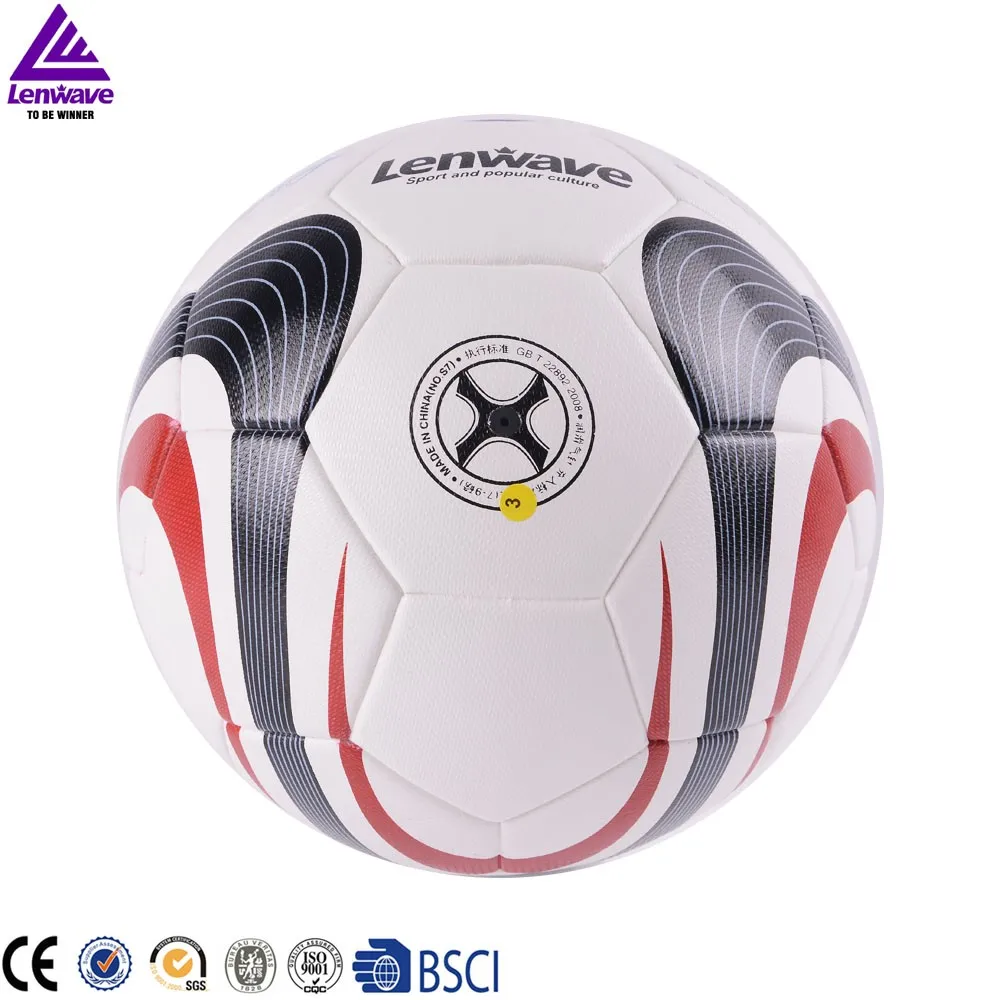 Lenwave Brand Top 10 Football Balls Factory Pu Cheap Soccer Football