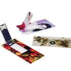 Visit Credit Card Shape USB Flash Drive Memory Stick Mini Flip Card