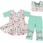 Children Clothing Girls Cotton Outfits Fashion Baby Cotton Clothes Wholesale