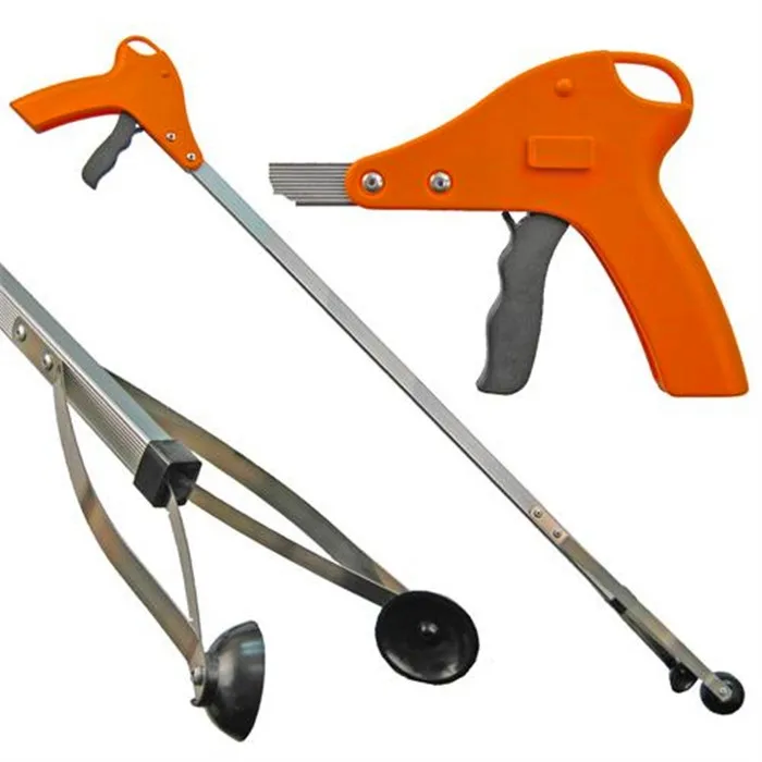 FOLDABLE PICK UP REACHING CLAW LONG ARM GRIPPER GRABBER HELPING HAND TOOL