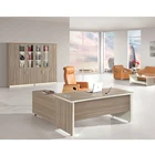 modular table desk furniture office with movable side cabinet