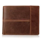 Men Real Leather Business Pocket RFID Card Wallet
