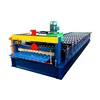 High speed plc controlled c10 c18 c21 corrugated metal color steel roofing tile plate panel sheet roll forming machine for sale