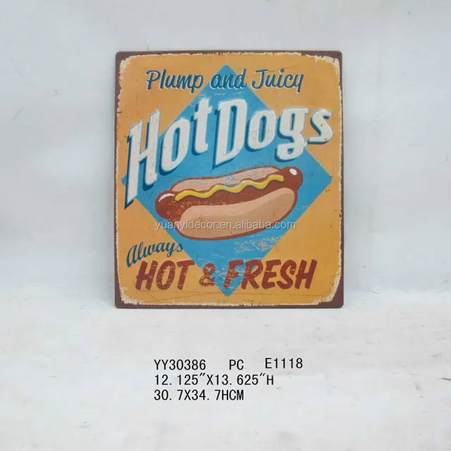 rectangle tin sign