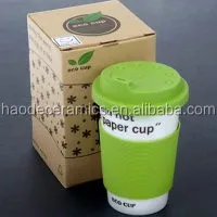 ceramic cup with silicone lid