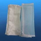 small monofilament nylon mesh filter bag with drawstring for milk and tea