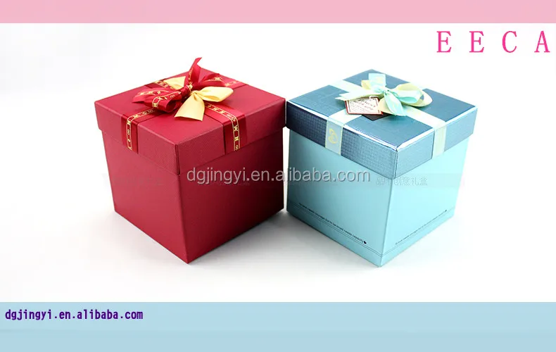 beautiful custom square tin paper packaging box for watch and