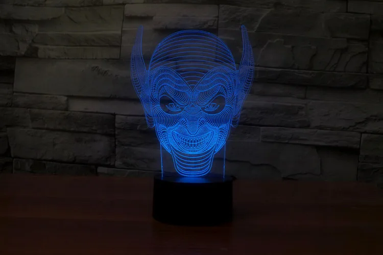 long eared monster 3d lamp nightlight seven lights gift 110600