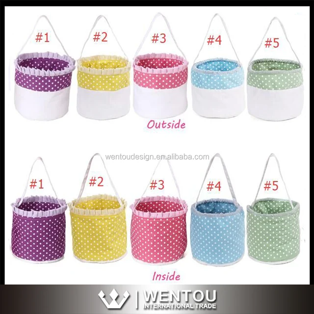 wholesale fashion reversible easter basket