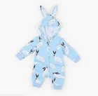 Custom butterfly muslin romper bodysuit for baby