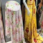 100%polyester chiffon printed abaya fabric with ladies wear